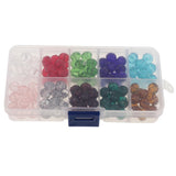 Maxbell Maxbell 150pcs Mixed Colors 10mm Crystal Glass Rondelle Faceted Loose Spacer Beads