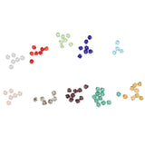 Maxbell 1000pcs Mixed Colors 4mm Crystal Glass Rondelle Faceted Loose Spacer Beads - Aladdin Shoppers