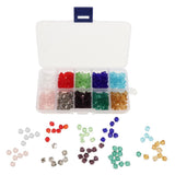 Maxbell 1000pcs Mixed Colors 4mm Crystal Glass Rondelle Faceted Loose Spacer Beads - Aladdin Shoppers