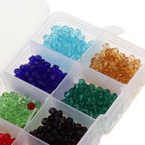 Maxbell 1000pcs Mixed Colors 4mm Crystal Glass Rondelle Faceted Loose Spacer Beads - Aladdin Shoppers