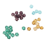 Maxbell 1000pcs Mixed Colors 4mm Crystal Glass Rondelle Faceted Loose Spacer Beads - Aladdin Shoppers