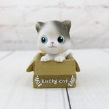 Maxbell Cute Cartoon Lucky Cat Nodding Figure Doll Toy Home Decor Car Ornament Gift