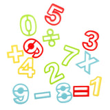 Maxbell 15Pcs Plastic Digital Symbol Dough Clay Mold Set Kids Early Educational Toy