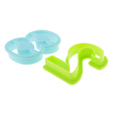 Maxbell 15Pcs Plastic Digital Symbol Dough Clay Mold Set Kids Early Educational Toy