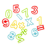 Maxbell 15Pcs Plastic Digital Symbol Dough Clay Mold Set Kids Early Educational Toy