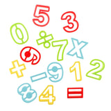 Maxbell 15Pcs Plastic Digital Symbol Dough Clay Mold Set Kids Early Educational Toy