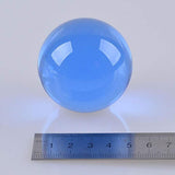 Maxbell Maxbell 50mm Blue Crystal Ball Decorative Ball Art Decor Photography Prop No Stand