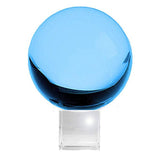 Maxbell Maxbell 50mm Blue Crystal Ball Decorative Ball Art Decor Photography Prop No Stand