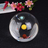 Maxbell 80mm Clear Solar System Crystal Ball Art Decor Photography Prop No Stand