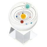 Maxbell 80mm Clear Solar System Crystal Ball Art Decor Photography Prop No Stand