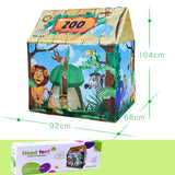 Maxbell Forest House Themed Tent Children Playhouse for Kids Indoor Outdoor Play