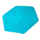 Maxbell Soft Coral Fleece Kid Tent Carpet Rug Pad Bedroom Cushion - Hexagonal Blue