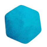 Maxbell Soft Coral Fleece Kid Tent Carpet Rug Pad Bedroom Cushion - Hexagonal Blue