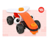 Maxbell 19Pcs DIY Assemble Vehicle Take Apart Toy Kids Building Blocks - Racing Car