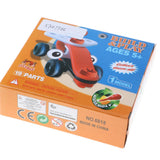 Maxbell 19Pcs DIY Assemble Vehicle Take Apart Toy Kids Building Blocks - Racing Car