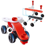 Maxbell 19Pcs DIY Assemble Vehicle Take Apart Toy Kids Building Blocks - Racing Car