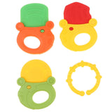 Maxbell Baby Teether Toy Teething Pacifier Chew Rings for Infant Toddler   Style - 1