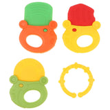 Maxbell Baby Teether Toy Teething Pacifier Chew Rings for Infant Toddler   Style - 1