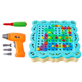 Maxbell Kids Durable Tool Bench Set with Electric Drill and Construction Accessories