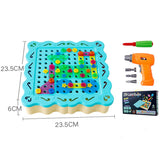 Maxbell Kids Durable Tool Bench Set with Electric Drill and Construction Accessories