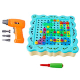 Maxbell Kids Durable Tool Bench Set with Electric Drill and Construction Accessories