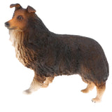 Maxbell Plastic Animal Model Figurines Kids Toy Home Decor Black Collie Shepherd Dog