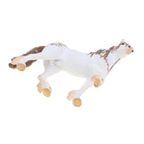 Maxbell 2Pcs Elven Horse with Flower Animal Model Figurines Kids Toy Home Decor