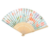 Maxbell Vintage Bamboo Hand Folding Fan Japanese Style Fan Craft for Kids - Cute