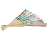 Maxbell Vintage Bamboo Hand Folding Fan Japanese Style Fan Craft for Kids - Cute