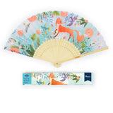 Maxbell Vintage Bamboo Hand Folding Fan Japanese Style Fan Craft for Kids - Cute