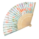 Maxbell Vintage Bamboo Hand Folding Fan Japanese Style Fan Craft for Kids - Cute