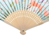 Maxbell Vintage Bamboo Hand Folding Fan Japanese Style Fan Craft for Kids - Cute