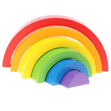 Maxbell Montessori Bee Cliping Box Set Rainbow Stacking Blocks Kids Wooden Toy