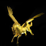 Maxbell 3D Metal Jigsaw Puzzle Model Building Toy Pegasus Statue Golden