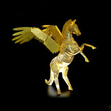 Maxbell 3D Metal Jigsaw Puzzle Model Building Toy Pegasus Statue Golden