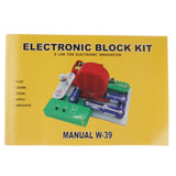 Maxbell Electronic Circuits DIY Blocks Kids Physics Educational Discovery Kit W-39