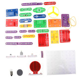 Maxbell Maxbell W-5889 Electronics Exploration Kit DIY Building Blocks Kids Science Learning Toy | 5889 Projects | English Manual | 44 Pieces |