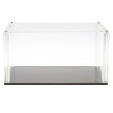 Maxbell 17x25.3x13cm Transparent Display Show Case with Black Base for Figures Model