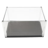 Maxbell 17x25.3x13cm Transparent Display Show Case with Black Base for Figures Model