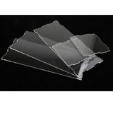 Maxbell 17x25.3x13cm Transparent Display Show Case with Black Base for Figures Model