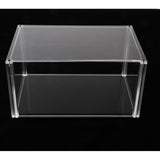Maxbell 17x25.3x13cm Transparent Display Show Case with Black Base for Figures Model