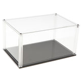 Maxbell 17x25.3x13cm Transparent Display Show Case with Black Base for Figures Model