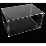 Maxbell 17x25.3x13cm Transparent Display Show Case with Black Base for Figures Model