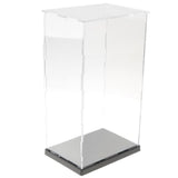 Maxbell 14x19x34cm Transparent Display Show Case With Black Base For Figures Model - Aladdin Shoppers