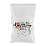 Maxbell 25PCS Colorful Kids Pretend Play Stainless Steel Cookware Kitchen Toy Set