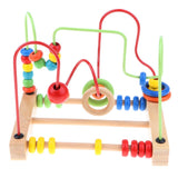 Maxbell Maxbell Wooden Beads Maze Around Circle Bead Toy Kids Montessori Developmental Toy