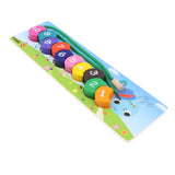 Maxbell Maxbell Wooden Caterpillar Building Blocks Lacing Game Toy for    Early Math Educational Toy Set