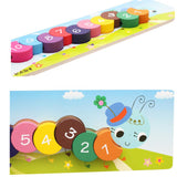 Maxbell Maxbell Wooden Caterpillar Building Blocks Lacing Game Toy for    Early Math Educational Toy Set