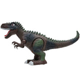 Maxbell Kid Electric Dinosaur Toy Walking Tyrannosaurus with Light Sound Brown Green