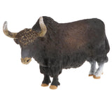 Maxbell Plastic Bos grunniens Wild Animal Model Figurine Kids Toy Home Decor - Black